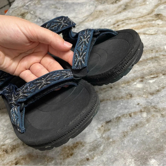 TEVA HURRICANE HIKING SPORT ADJUSTABLE STRAP BLUE/BLACK SANDAL size 4 - Picture 7 of 10